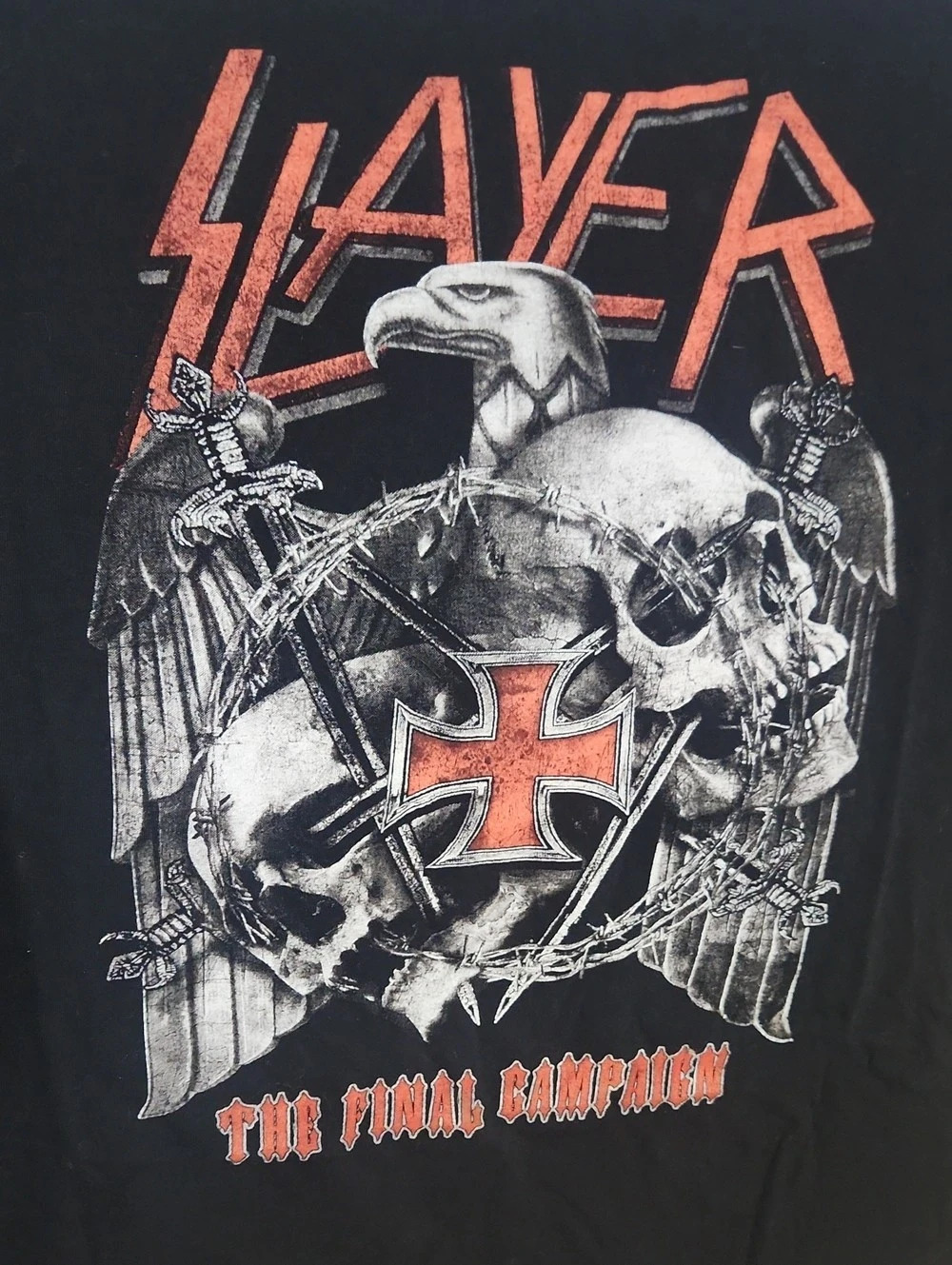 Slayer The Final Campaign Graphic Band Tee Black Large